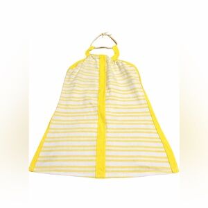 Lululemon Hip To Be Zen Halter Top Yellow White Stripe Size 8